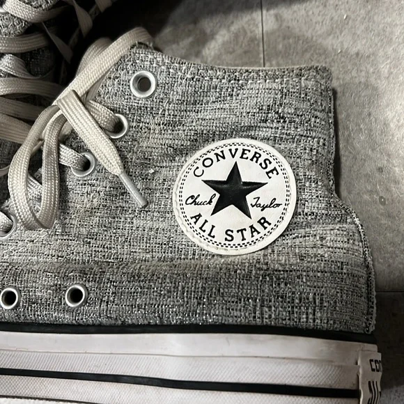 Converse Gray High-Top Sneakers - Picture 2 of 8